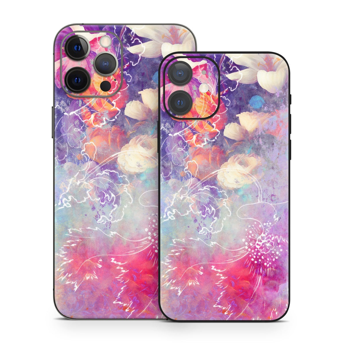 Sketch Flowers Lily - Apple iPhone 12 Skin