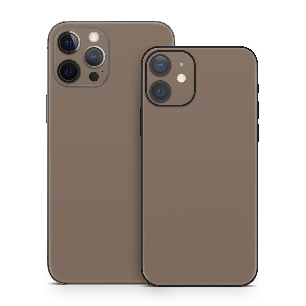 Solid State Flat Dark Earth - Apple iPhone 12 Skin