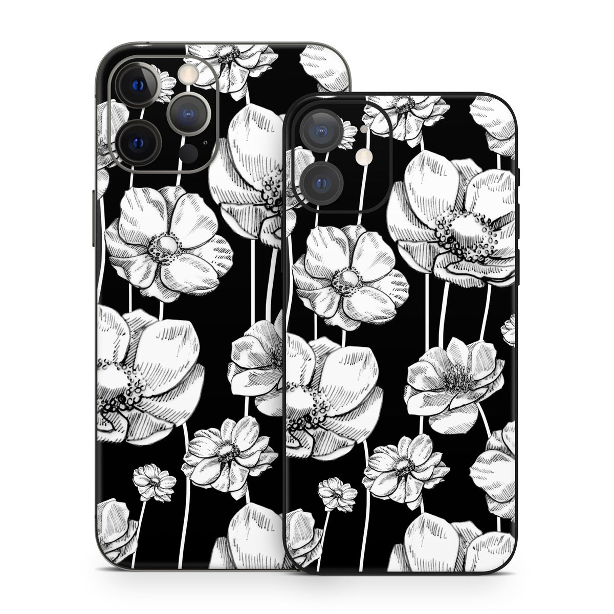 Striped Blooms - Apple iPhone 12 Skin