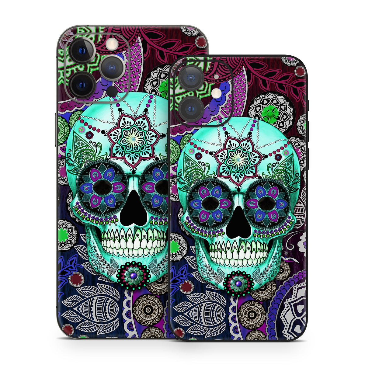 Sugar Skull Sombrero - Apple iPhone 12 Skin