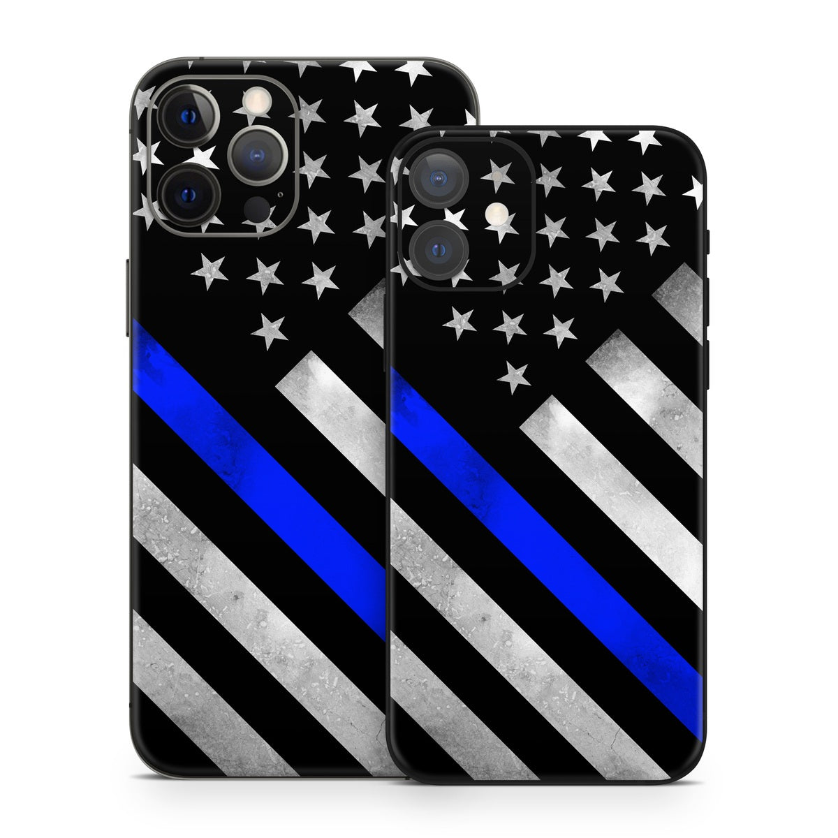 Thin Blue Line Hero Apple iPhone 12 Skin