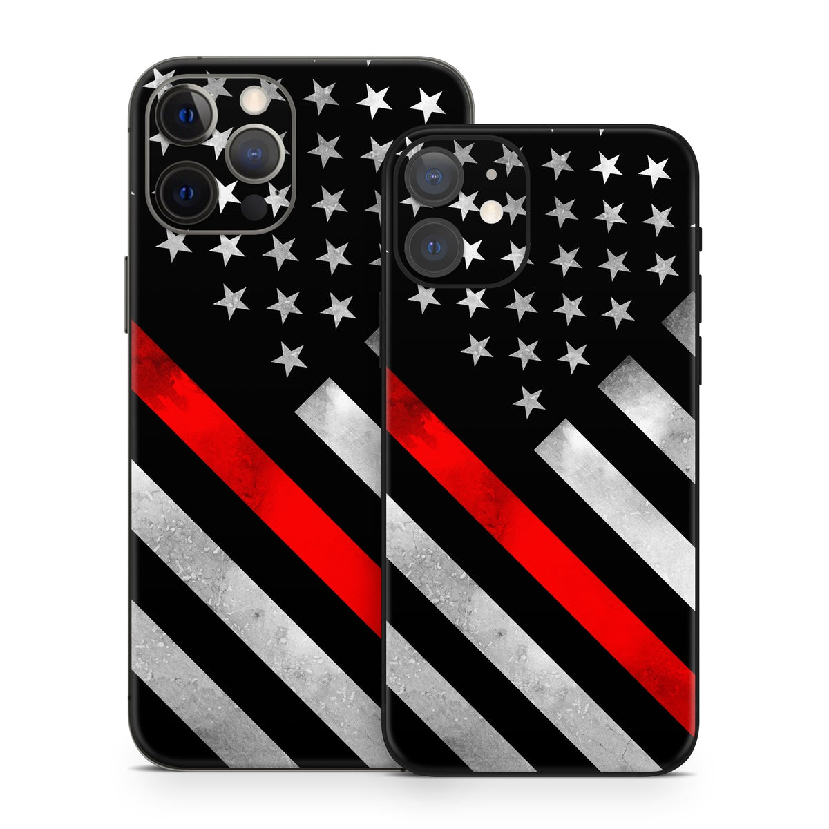 Thin Red Line Hero - Apple iPhone 12 Skin