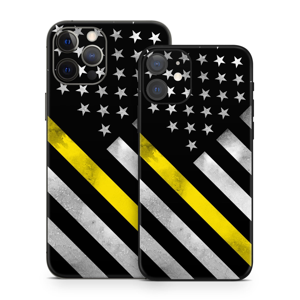 Thin Yellow Line Hero - Apple iPhone 12 Skin