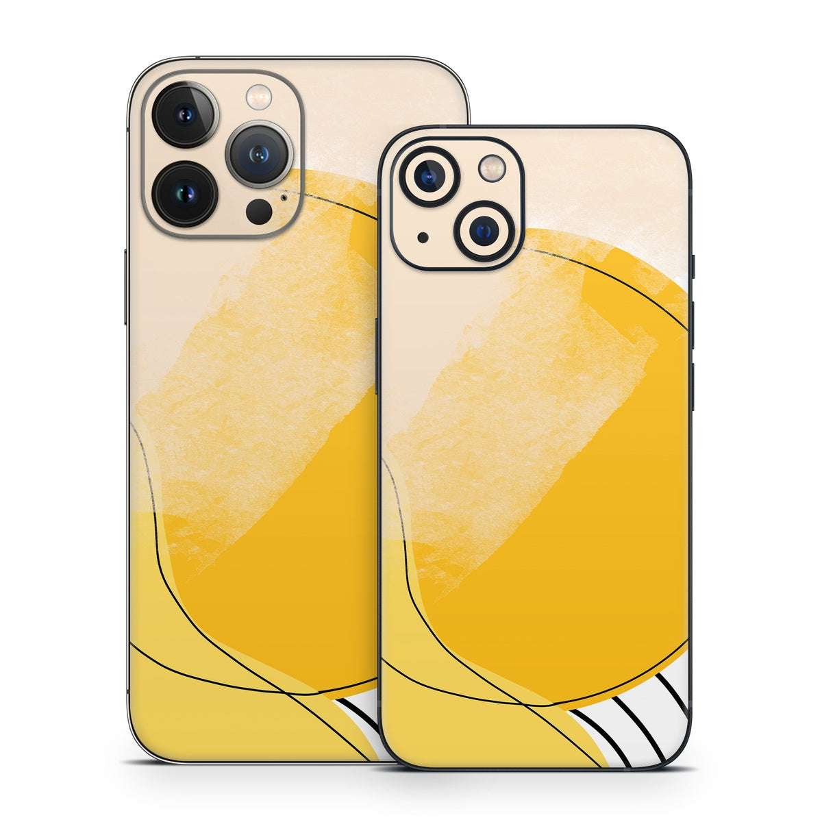 Abstract Yellow - Apple iPhone 13 Skin