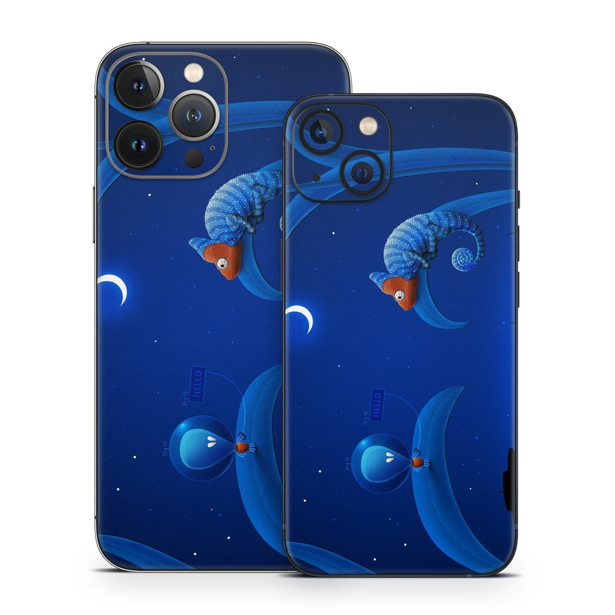 Alien and Chameleon - Apple iPhone 13 Skin