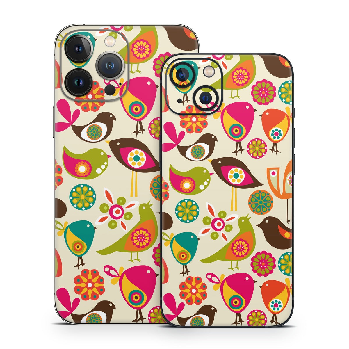 Bird Flowers - Apple iPhone 13 Skin