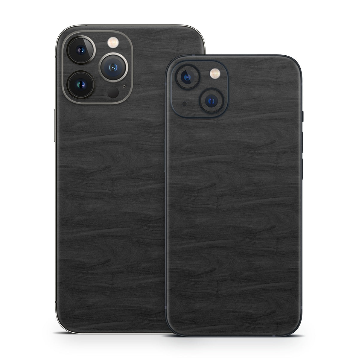 Black Woodgrain - Apple iPhone 13 Skin