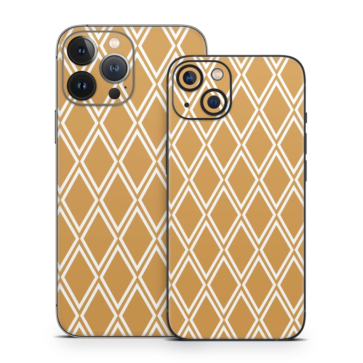 Orange Checks - Apple iPhone 13 Skin