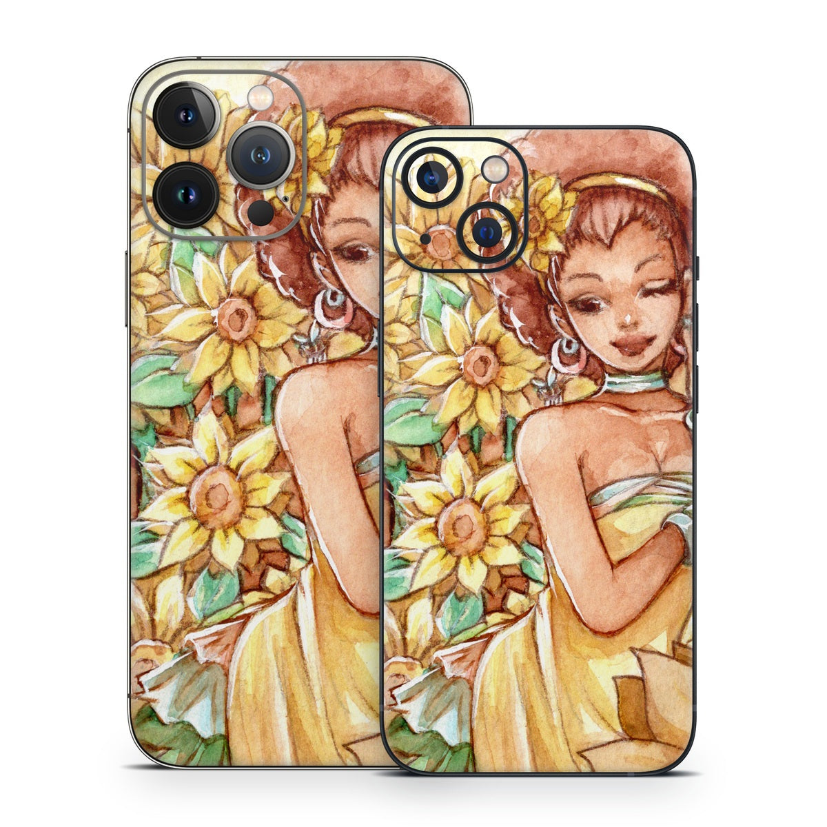 Lady Sunflower - Apple iPhone 13 Skin