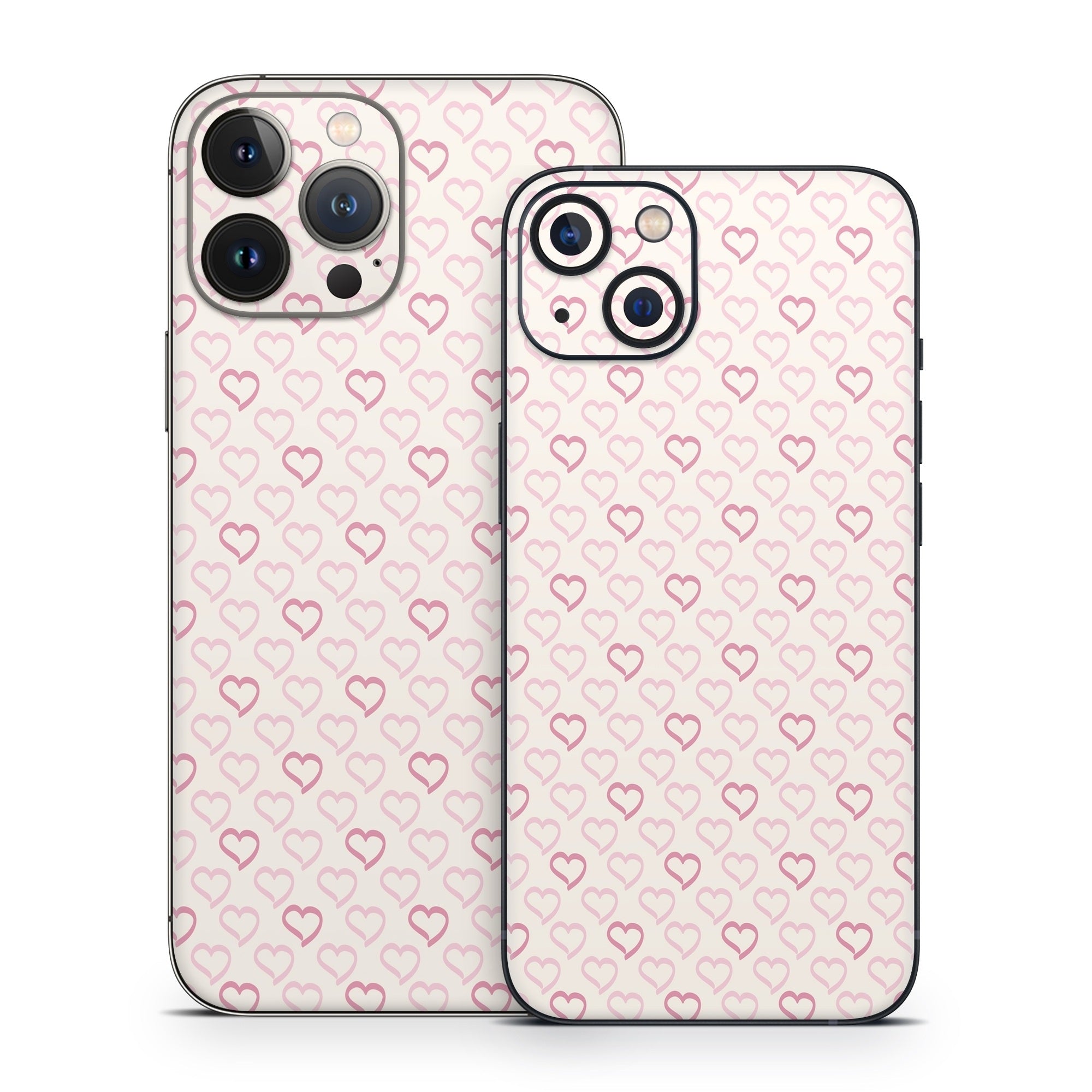 Patterned Hearts - Apple iPhone 13 Skin