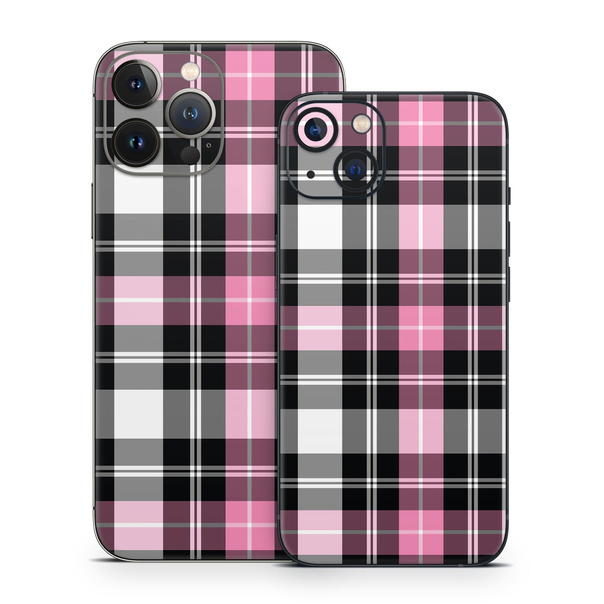 Pink Plaid - Apple iPhone 13 Skin