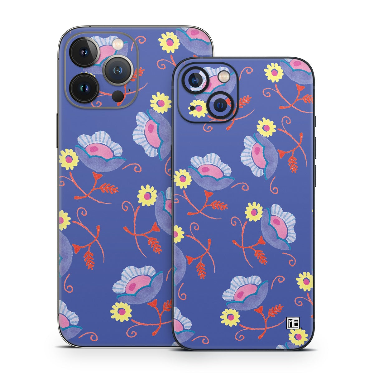 Purple Flowers - Apple iPhone 13 Skin