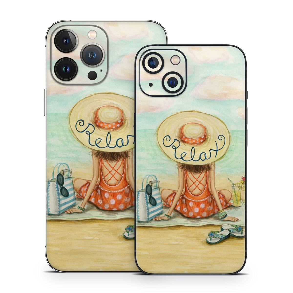 Relaxing on Beach - Apple iPhone 13 Skin