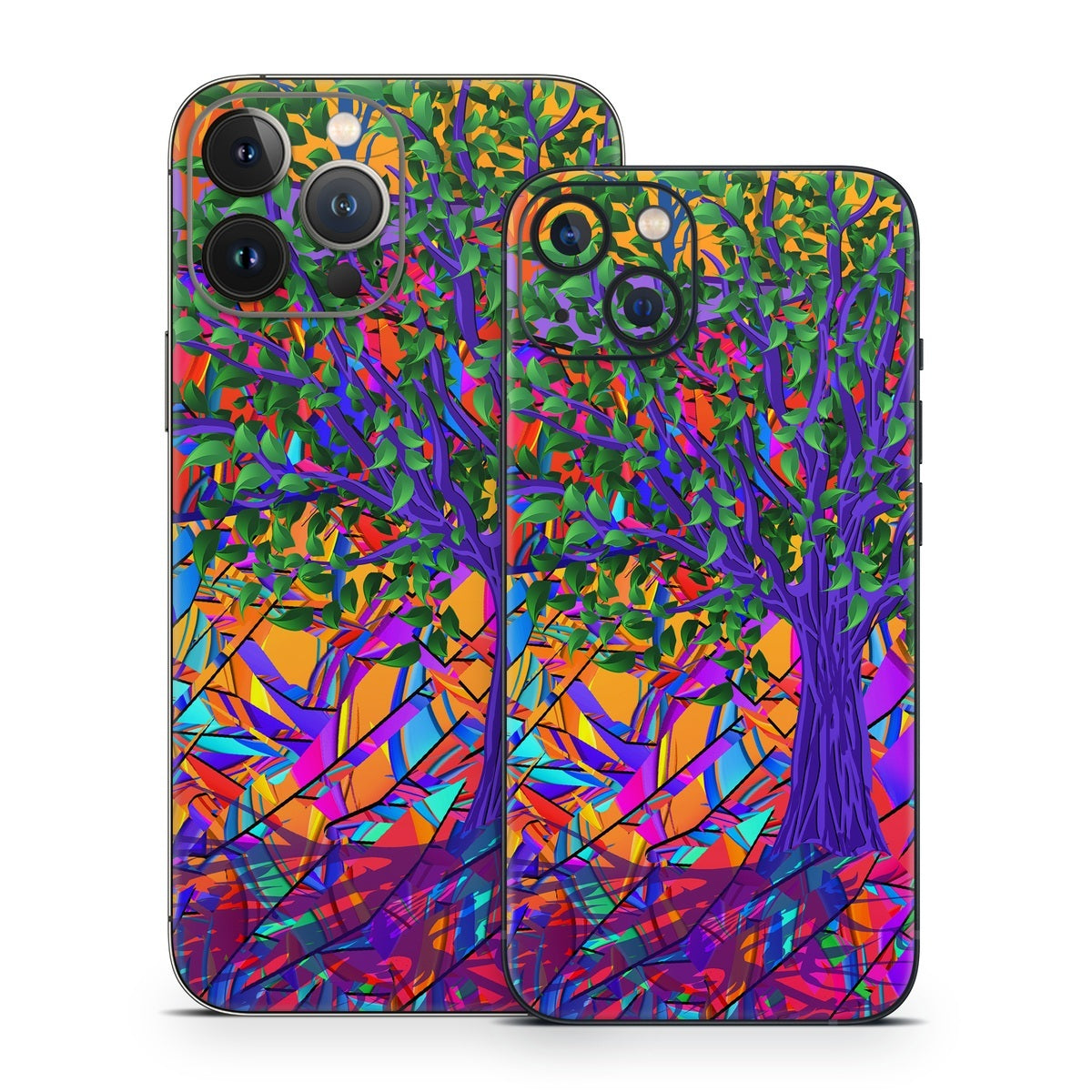 Stained Glass Tree - Apple iPhone 13 Skin