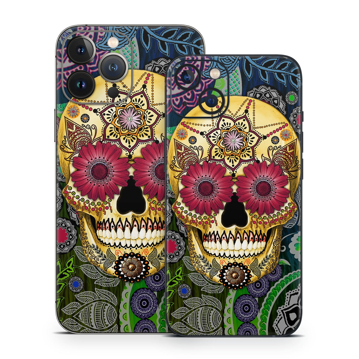 Sugar Skull Paisley - Apple iPhone 13 Skin