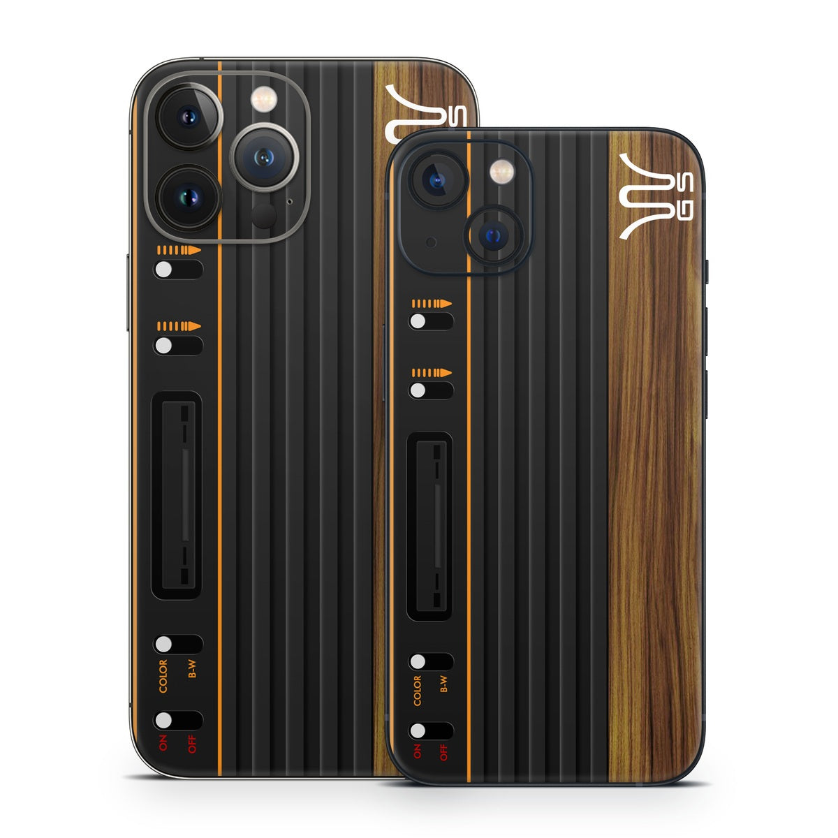 Wooden Gaming System - Apple iPhone 13 Skin