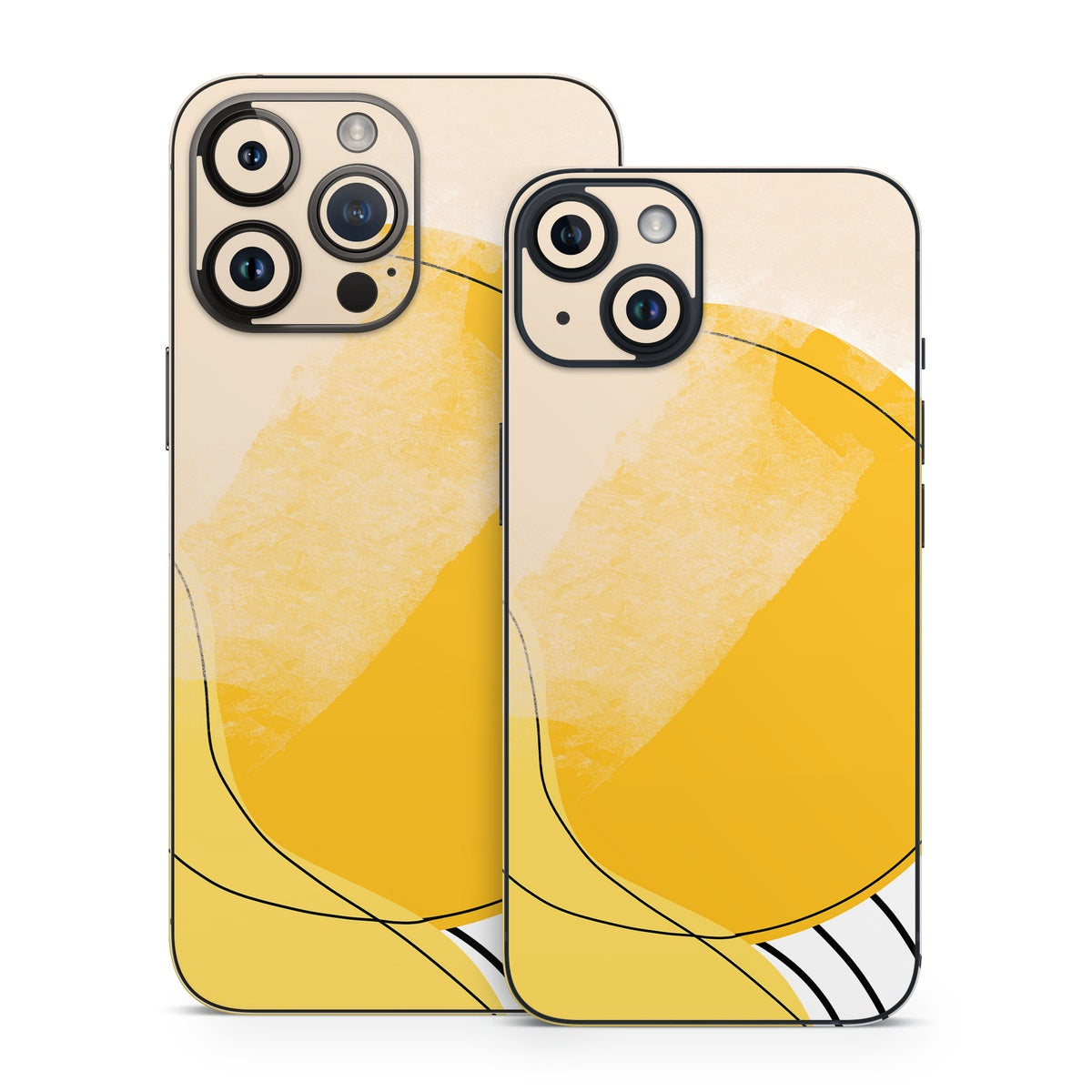 Abstract Yellow - Apple iPhone 14 Skin