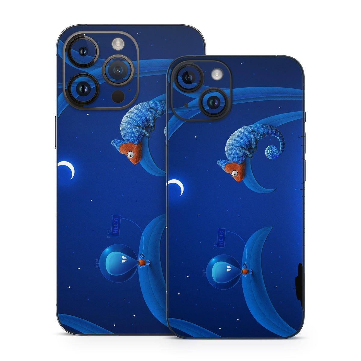 Alien and Chameleon - Apple iPhone 14 Skin