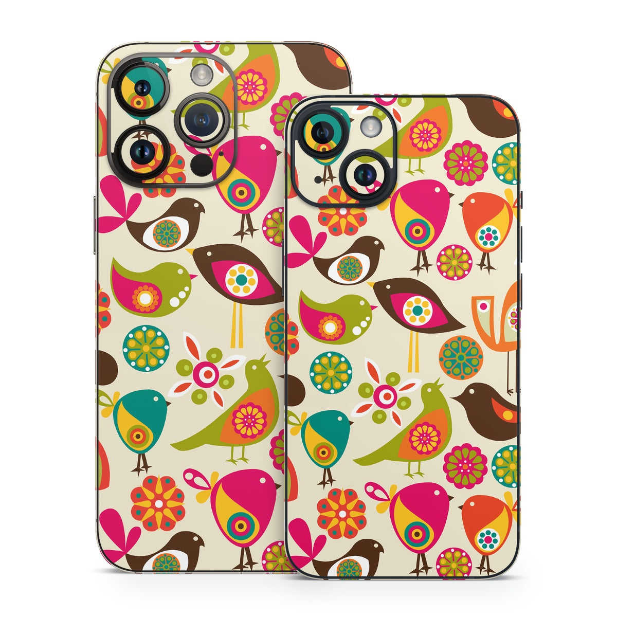 Bird Flowers - Apple iPhone 14 Skin