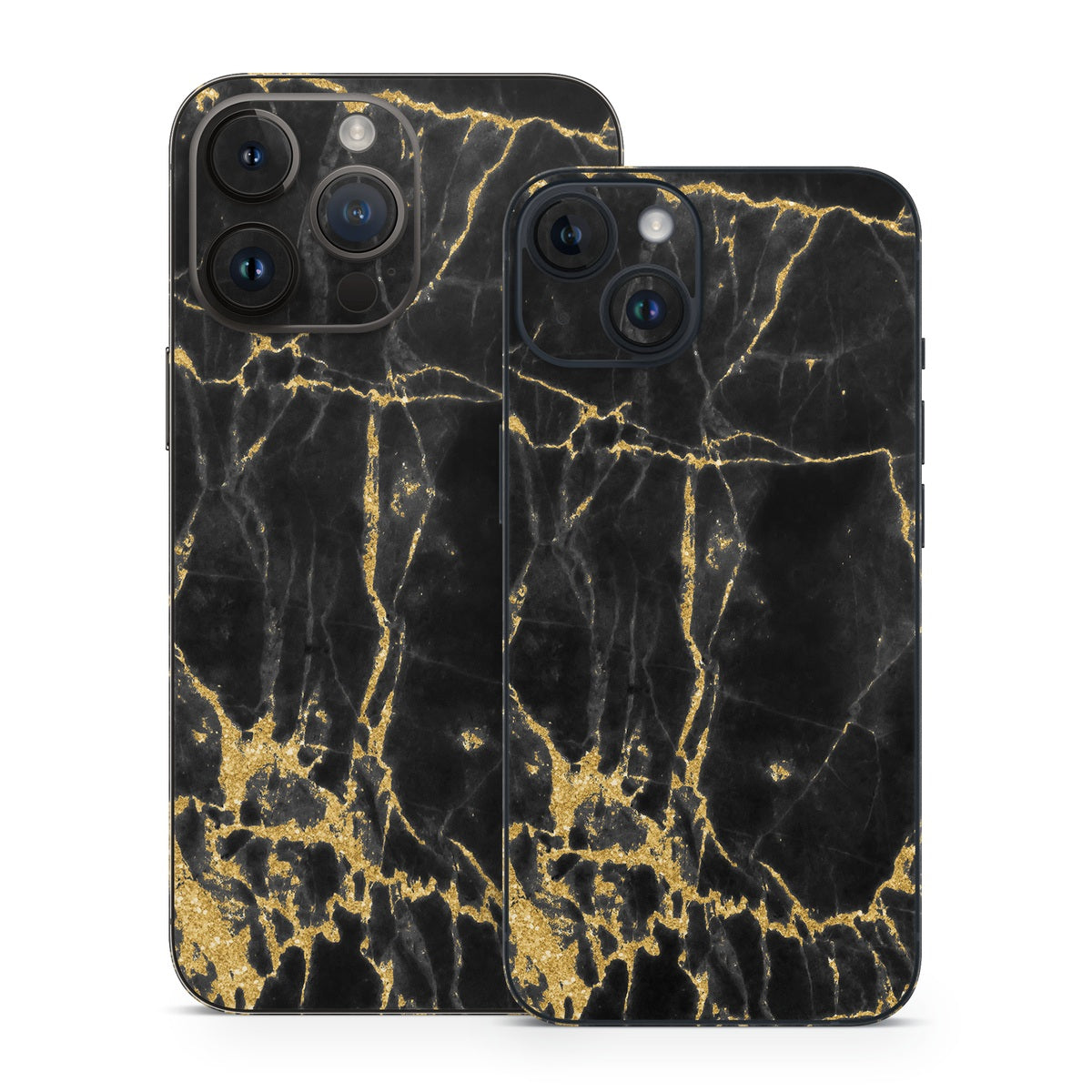 Black Gold Marble - Apple iPhone 14 Skin