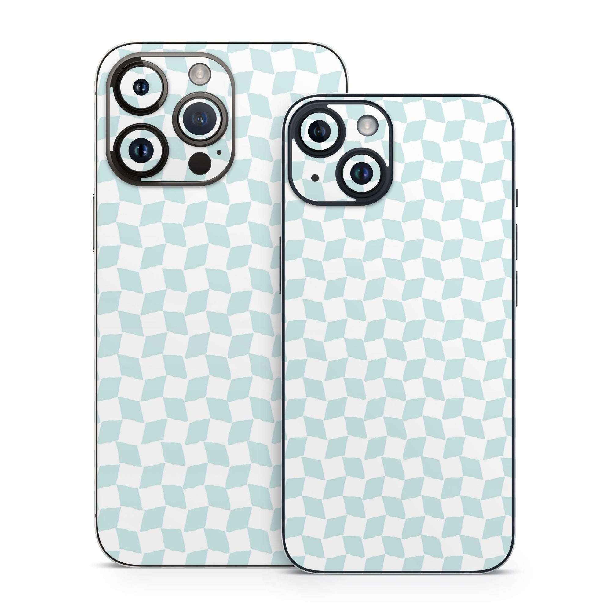 Checker Light Blue - Apple iPhone 14 Skin