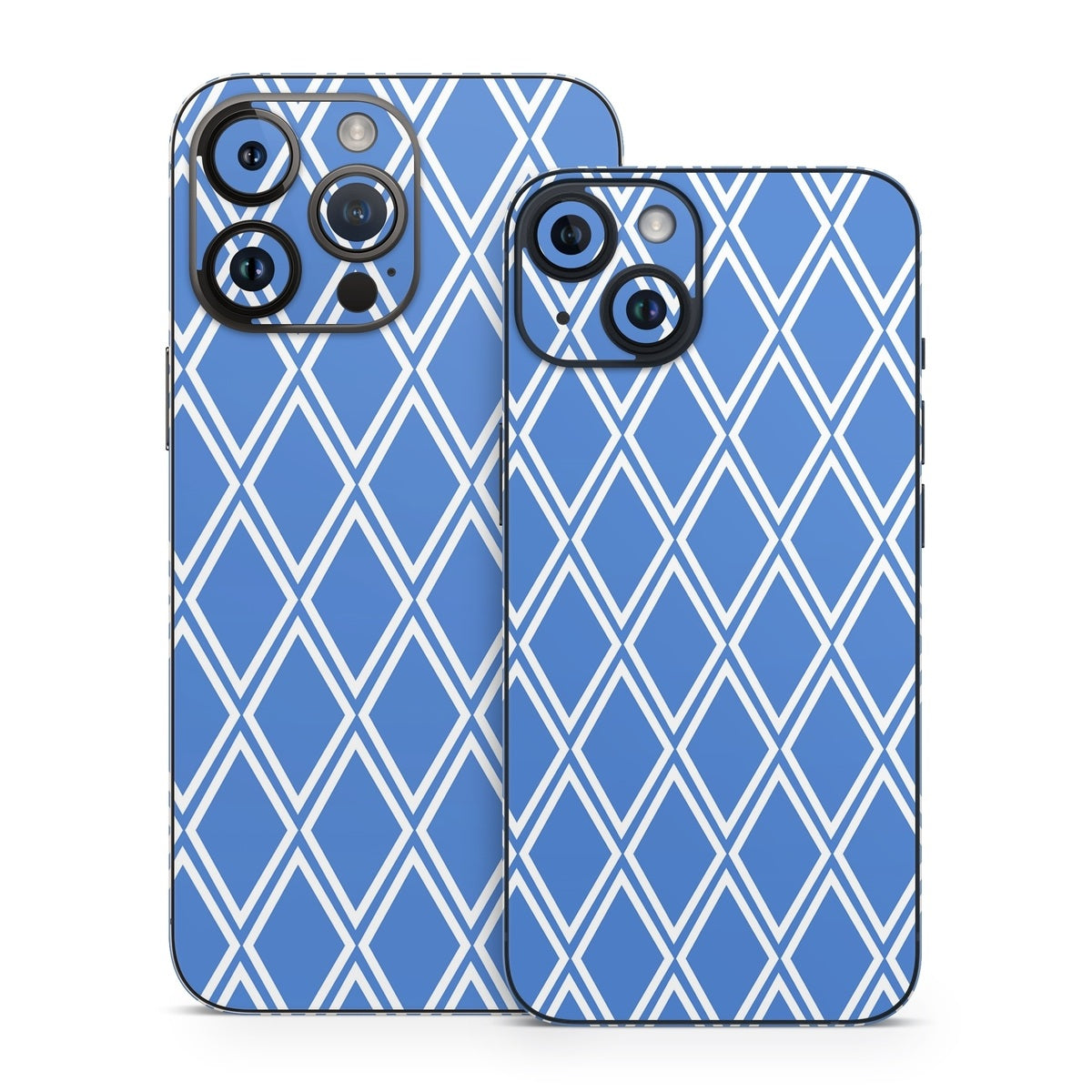 Blue Checks - Apple iPhone 14 Skin