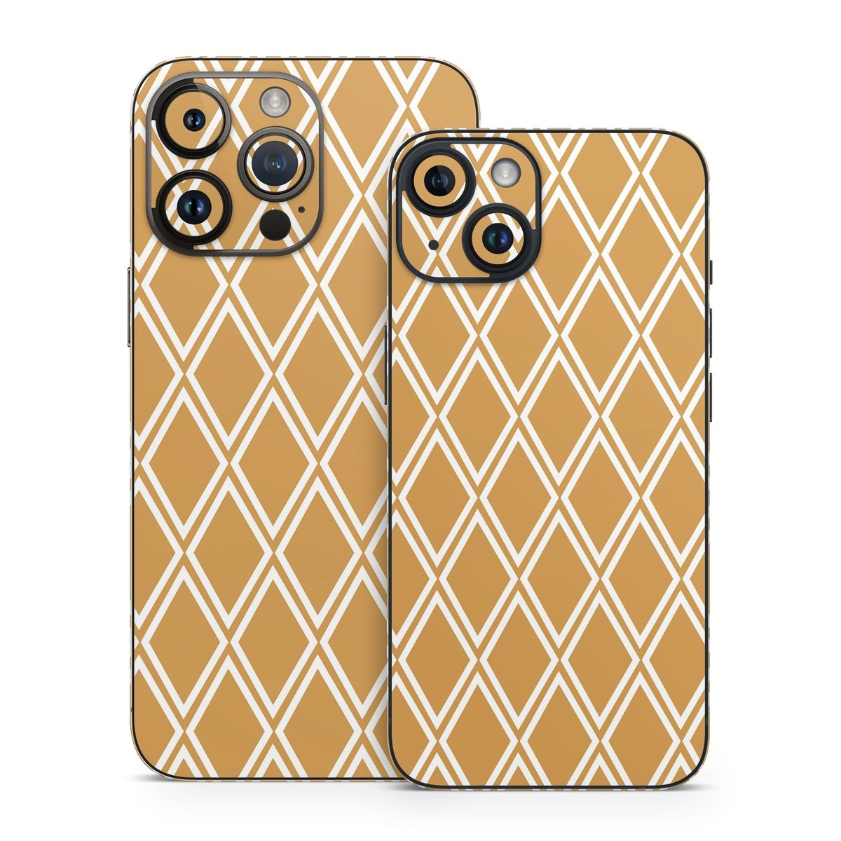 Orange Checks - Apple iPhone 14 Skin