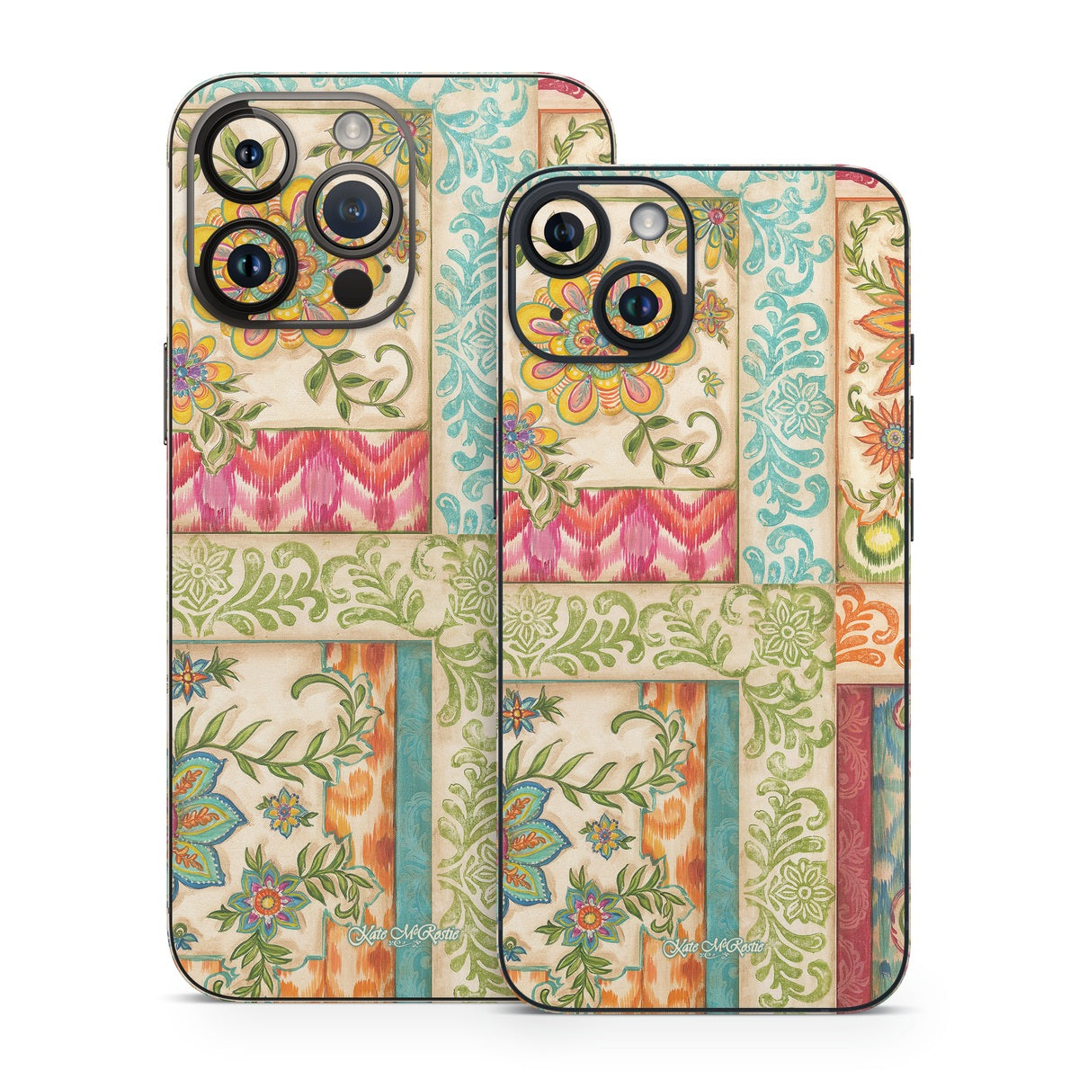 Ikat Floral - Apple iPhone 14 Skin