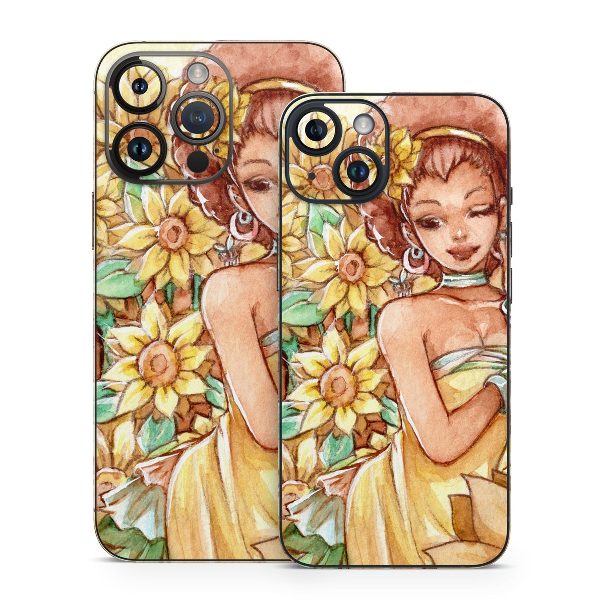 Lady Sunflower - Apple iPhone 14 Skin