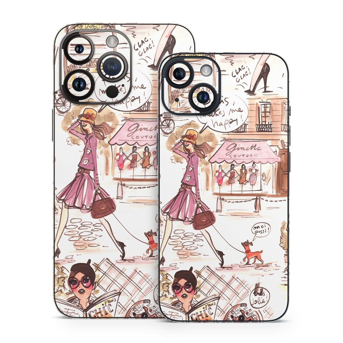 Paris Makes Me Happy - Apple iPhone 14 Skin