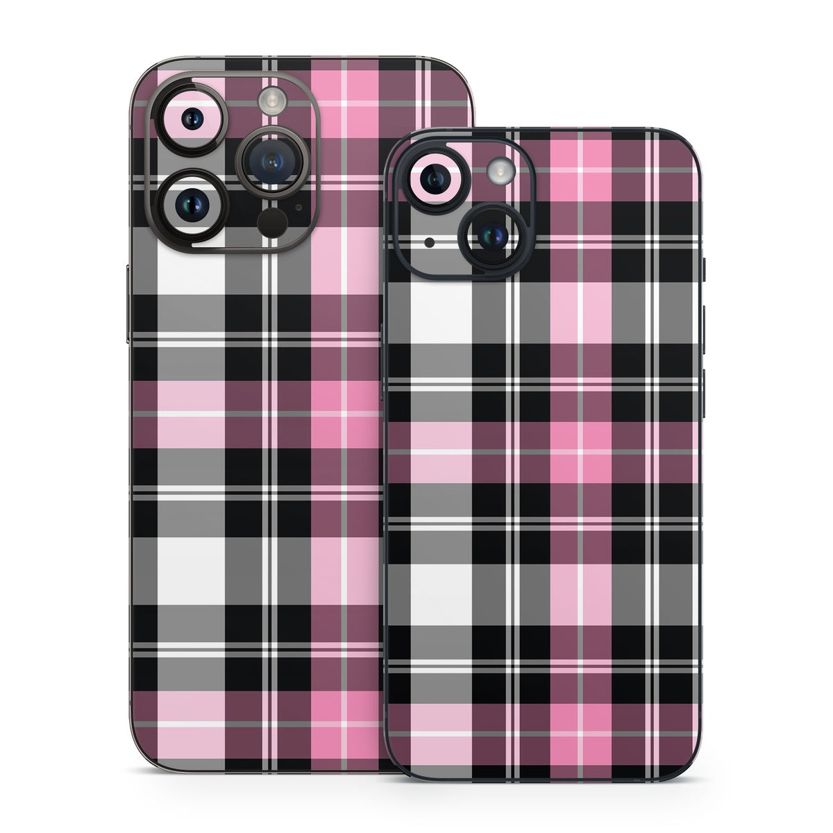 Pink Plaid - Apple iPhone 14 Skin