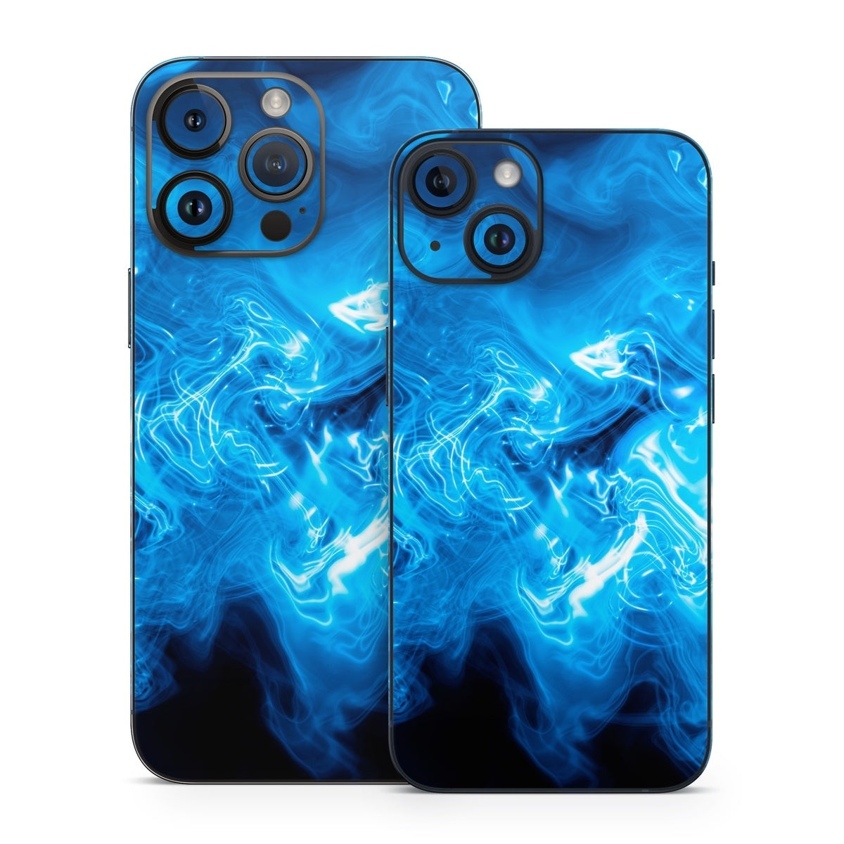 Blue Quantum Waves - Apple iPhone 14 Skin