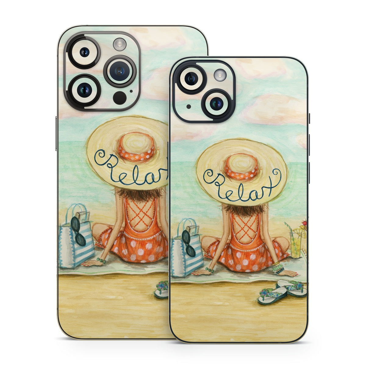 Relaxing on Beach - Apple iPhone 14 Skin