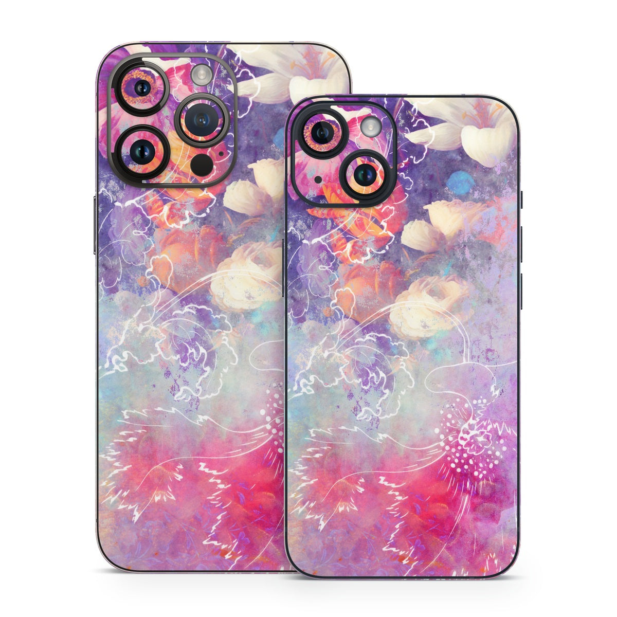 Sketch Flowers Lily - Apple iPhone 14 Skin