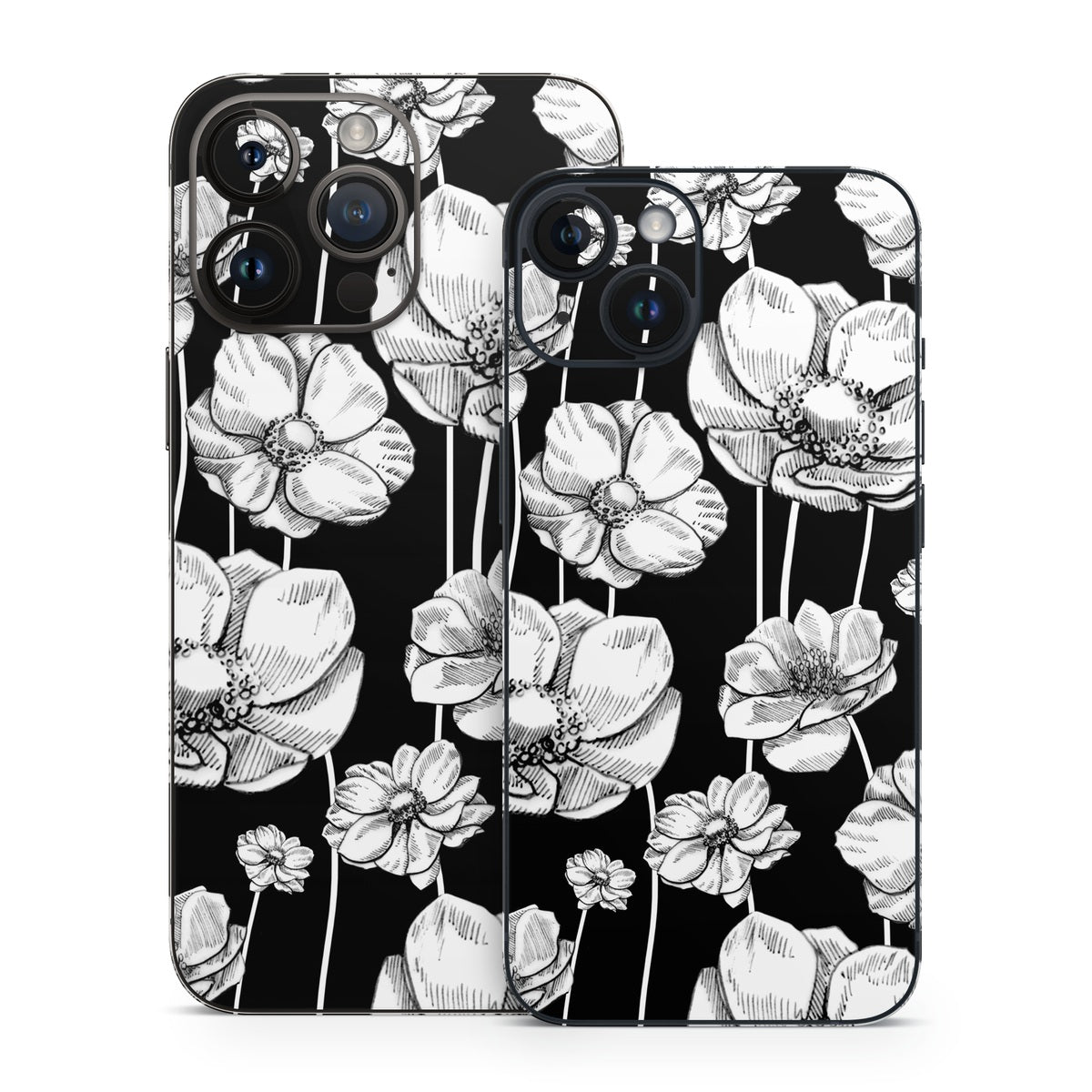 Striped Blooms - Apple iPhone 14 Skin