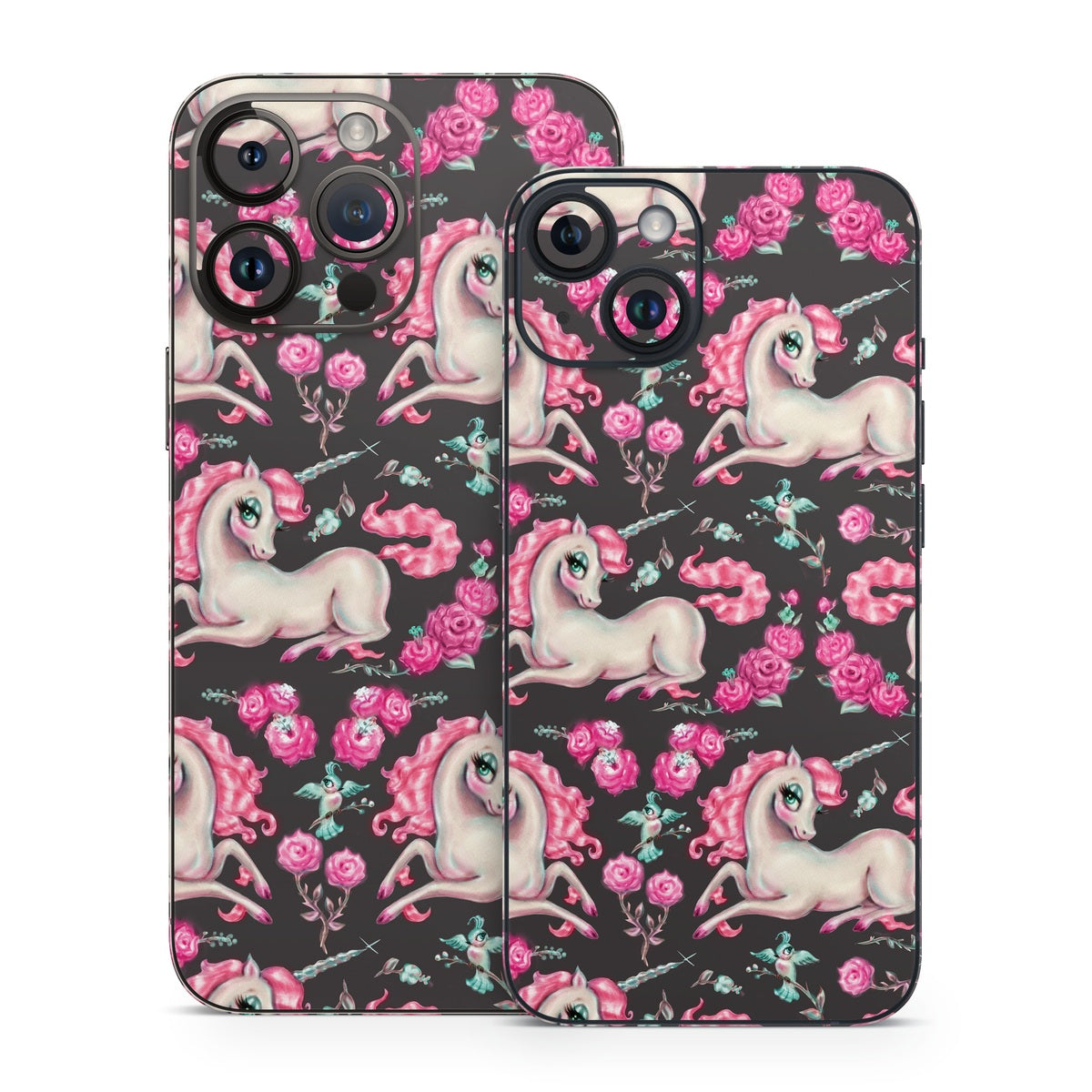 Unicorns and Roses - Apple iPhone 14 Skin