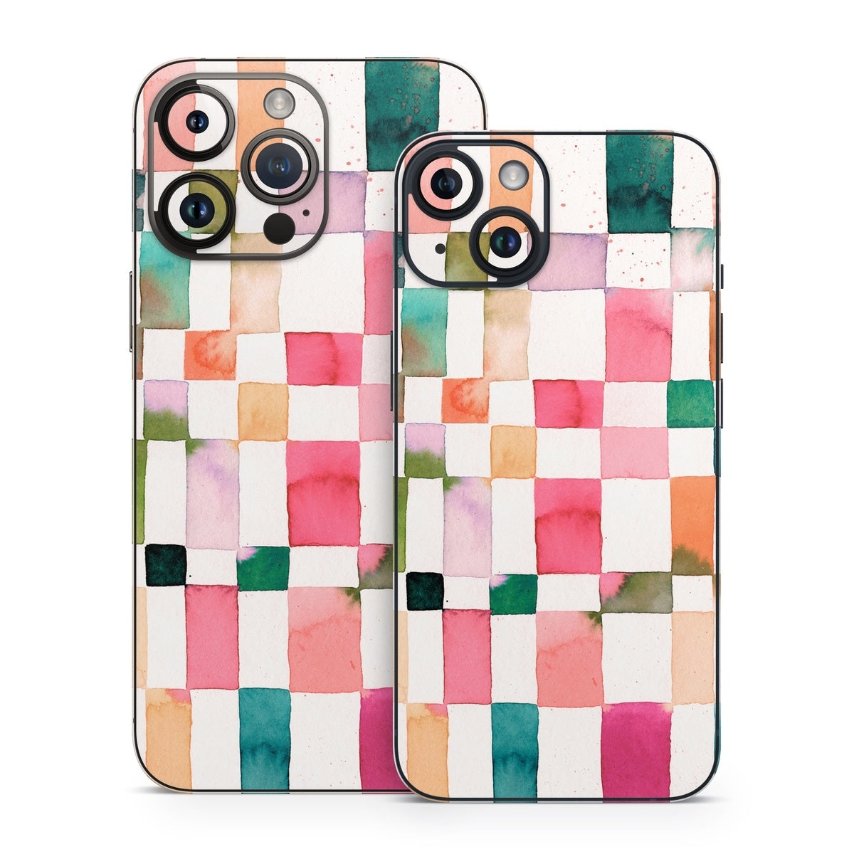 Watercolor Squares - Apple iPhone 14 Skin