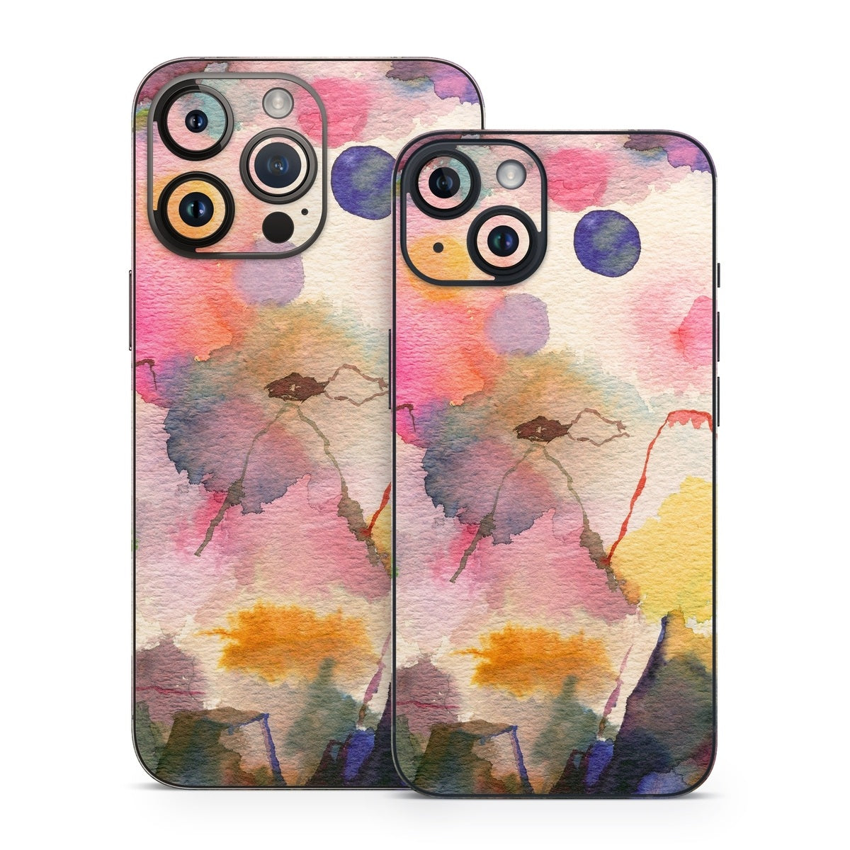 Watercolor Mountains - Apple iPhone 14 Skin