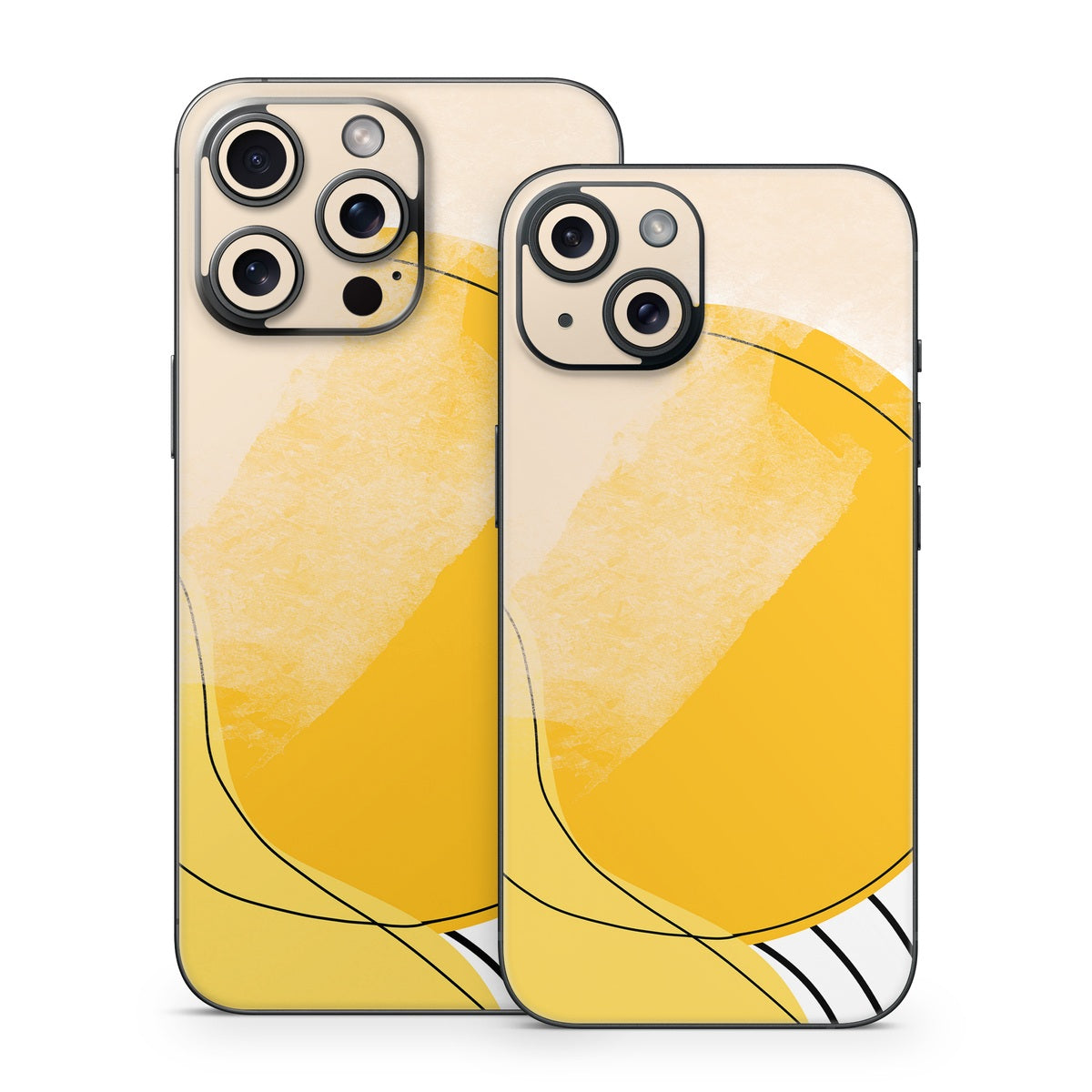 Abstract Yellow - Apple iPhone 15 Skin