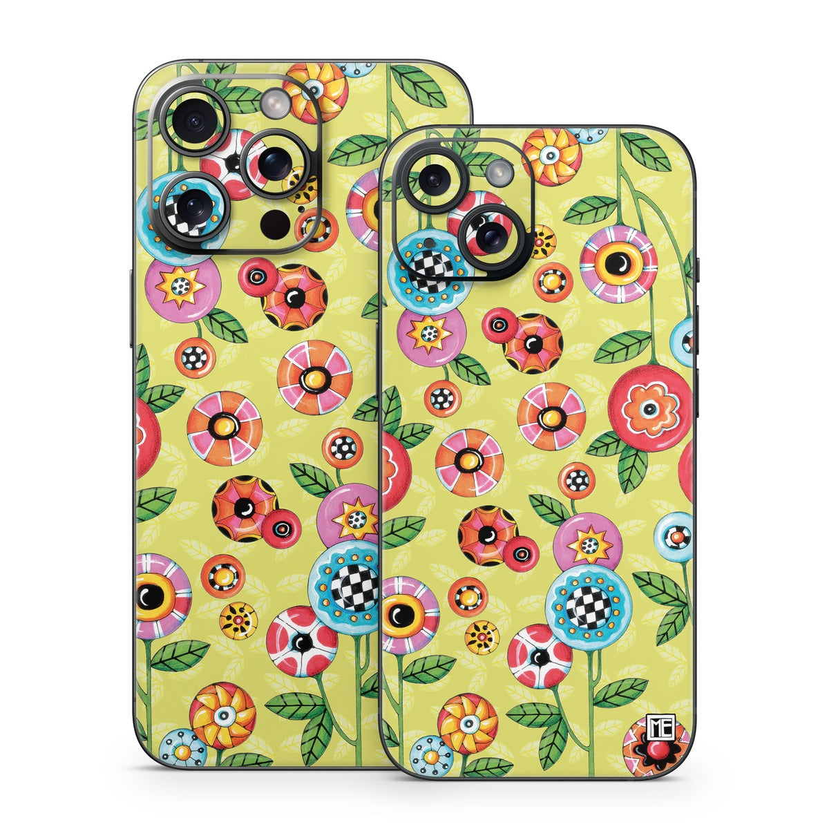 Button Flowers - Apple iPhone 15 Skin