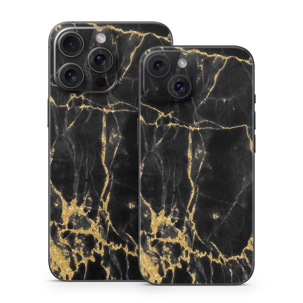 Black Gold Marble - Apple iPhone 15 Skin