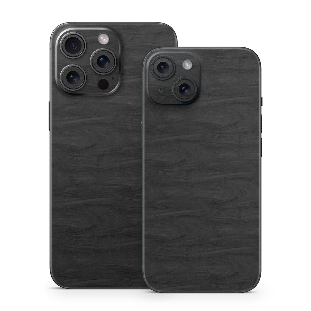 Black Woodgrain - Apple iPhone 15 Skin