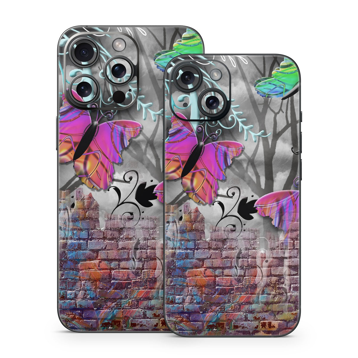 Butterfly Wall - Apple iPhone 15 Skin