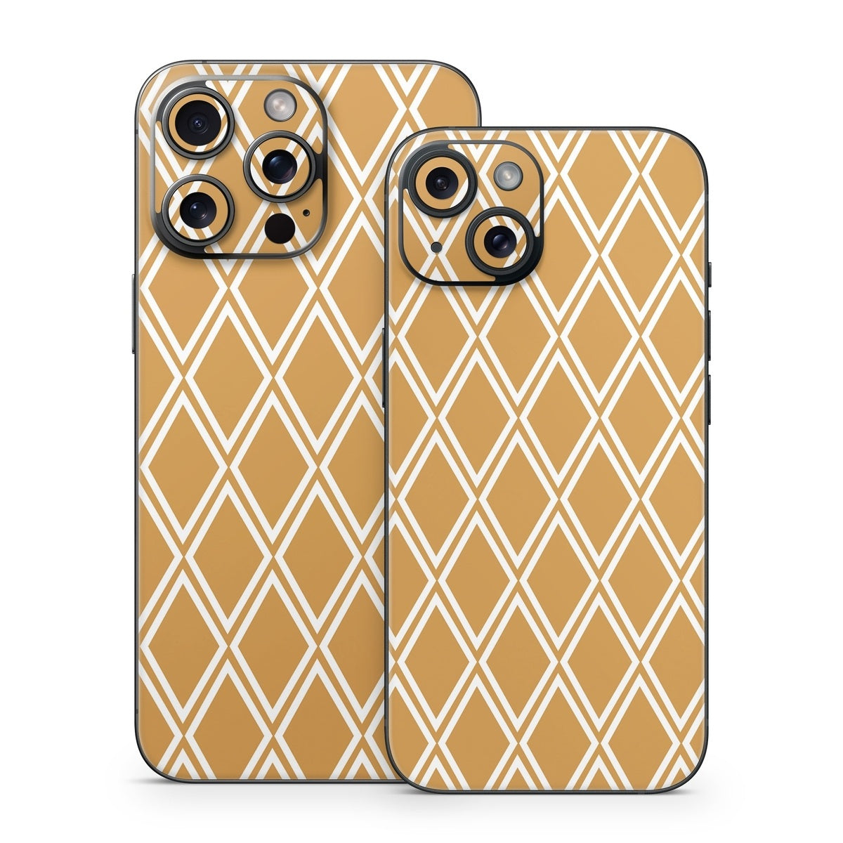 Orange Checks - Apple iPhone 15 Skin