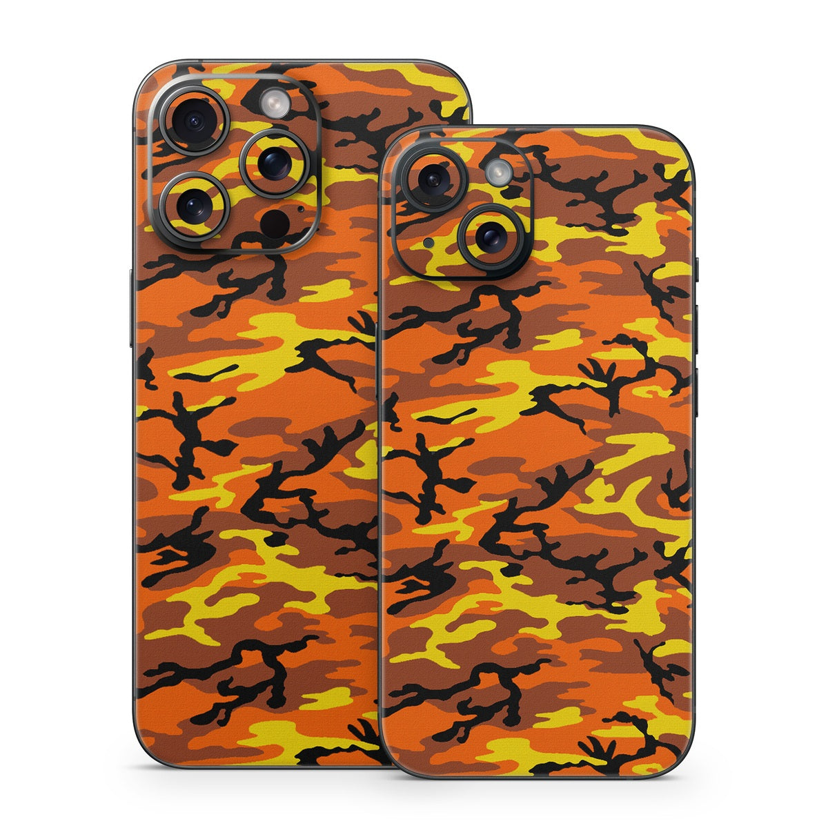 Orange Camo - Apple iPhone 15 Skin