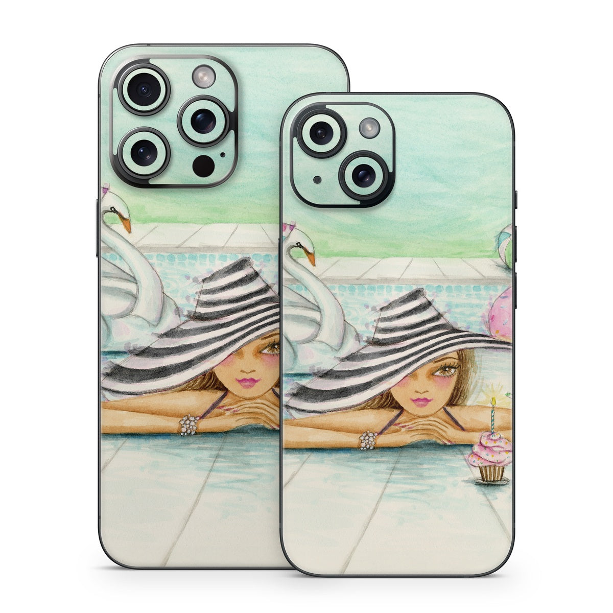 Delphine at the Pool Party - Apple iPhone 15 Skin