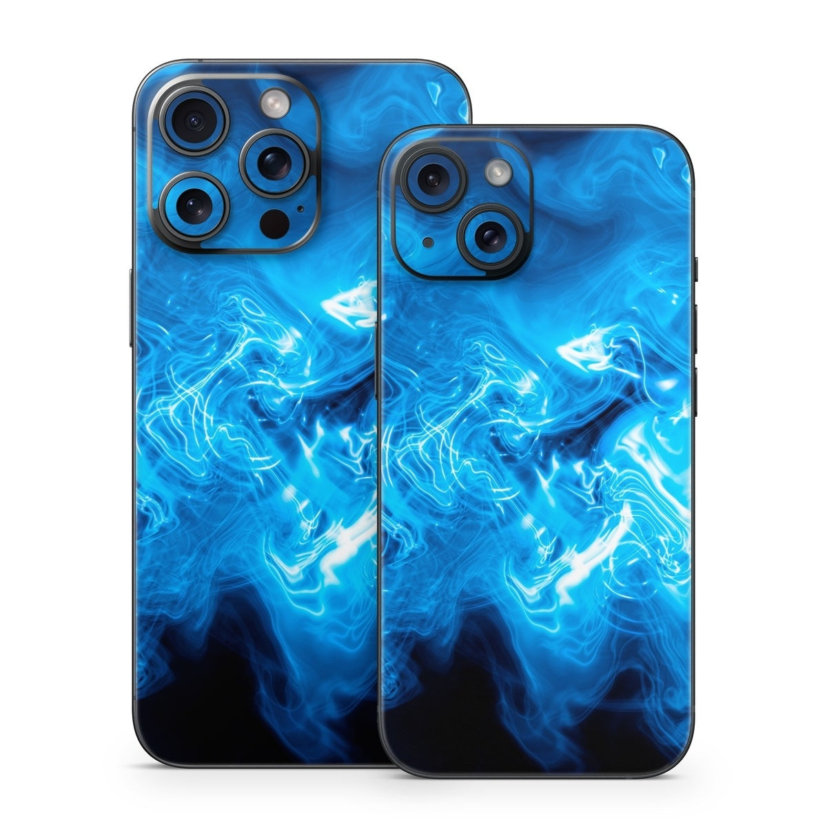 Blue Quantum Waves - Apple iPhone 15 Skin