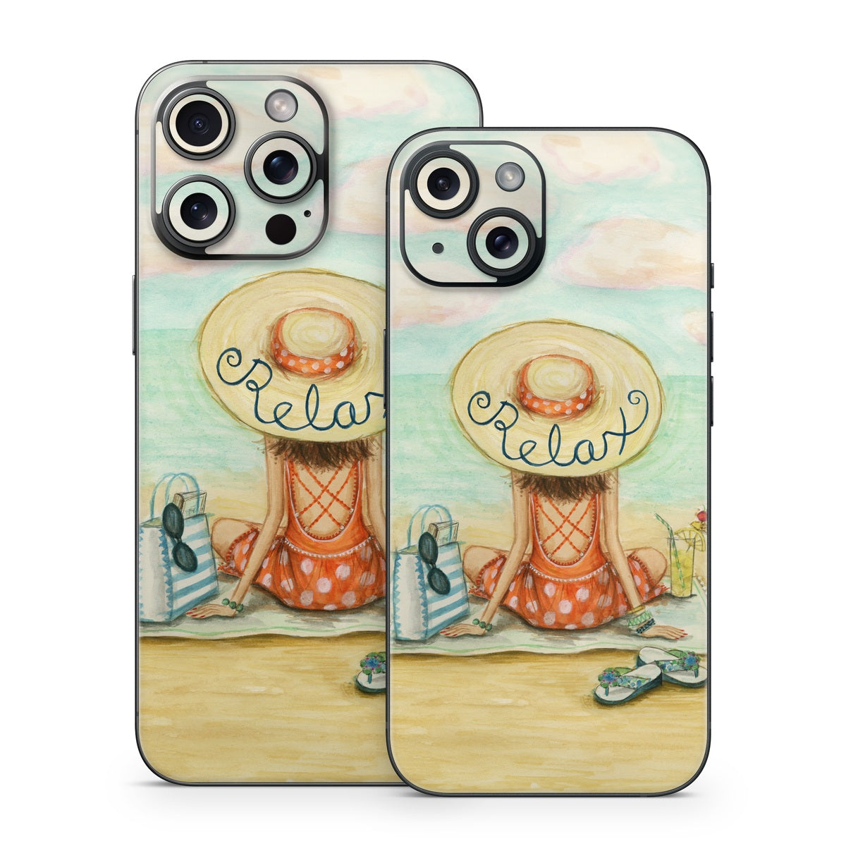 Relaxing on Beach - Apple iPhone 15 Skin