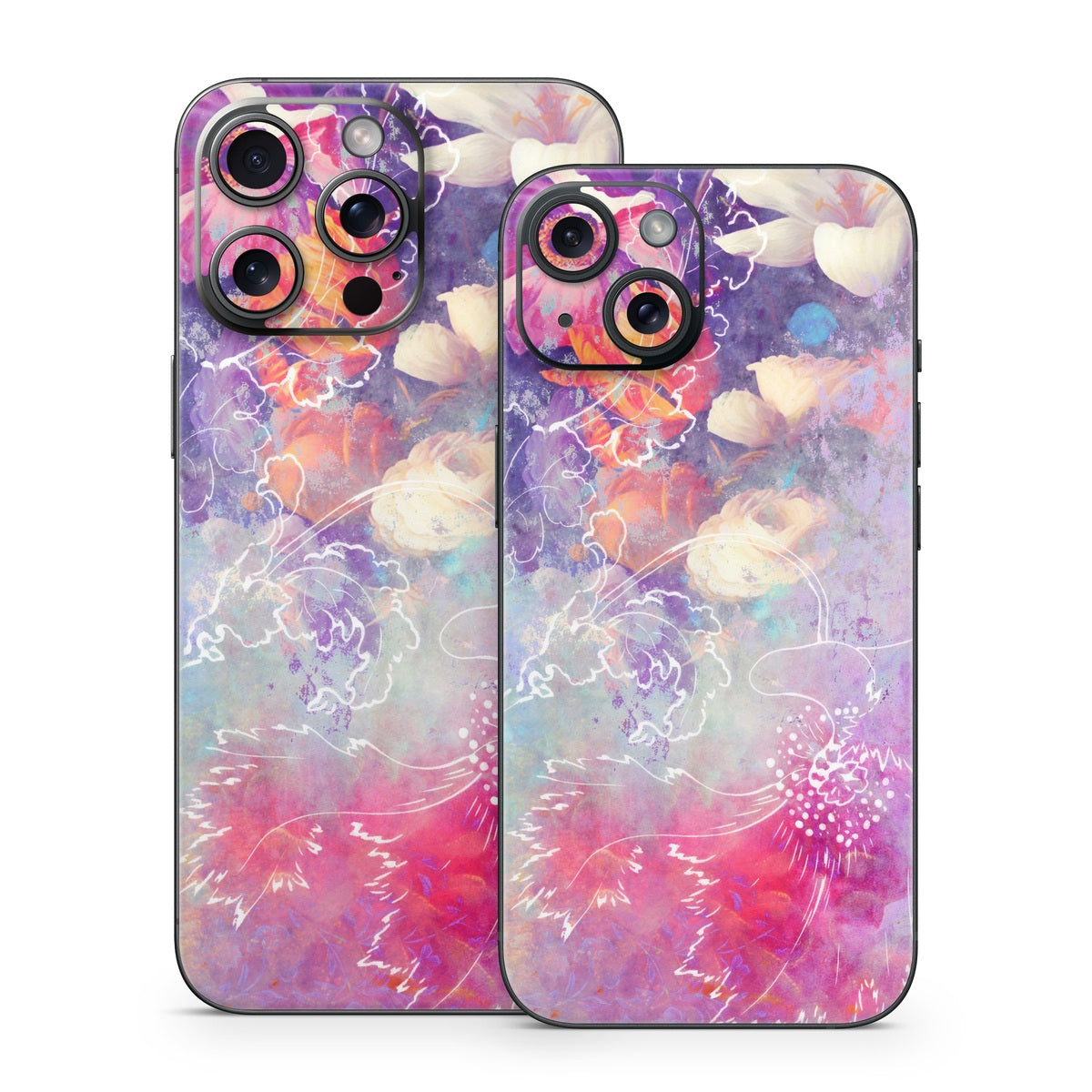 Sketch Flowers Lily - Apple iPhone 15 Skin