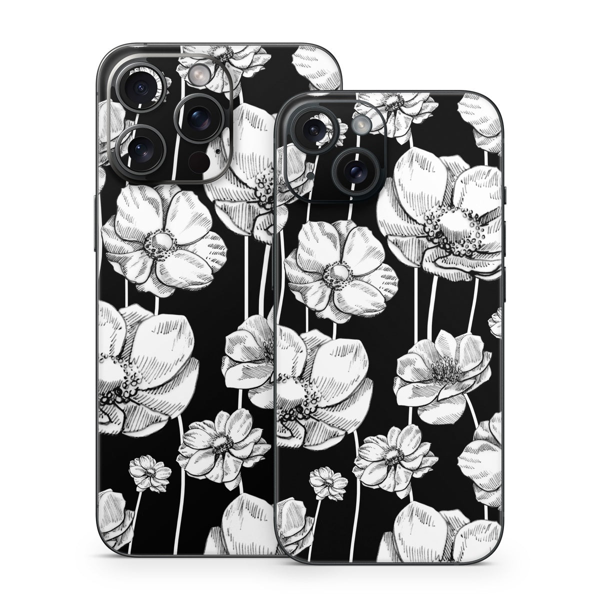 Striped Blooms - Apple iPhone 15 Skin